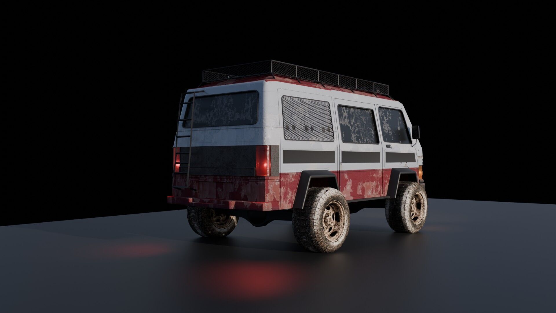 4 X 4 van 3D model_2