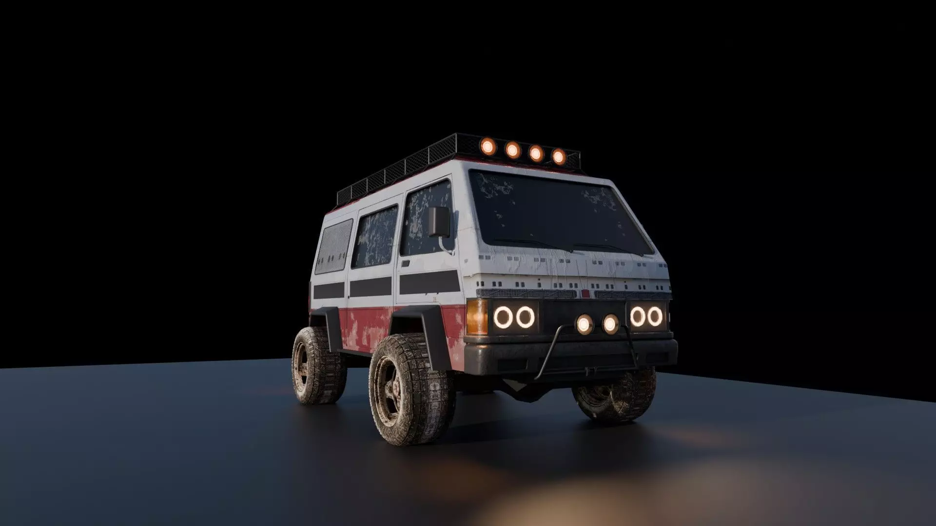 4 X 4 van 3D model_0