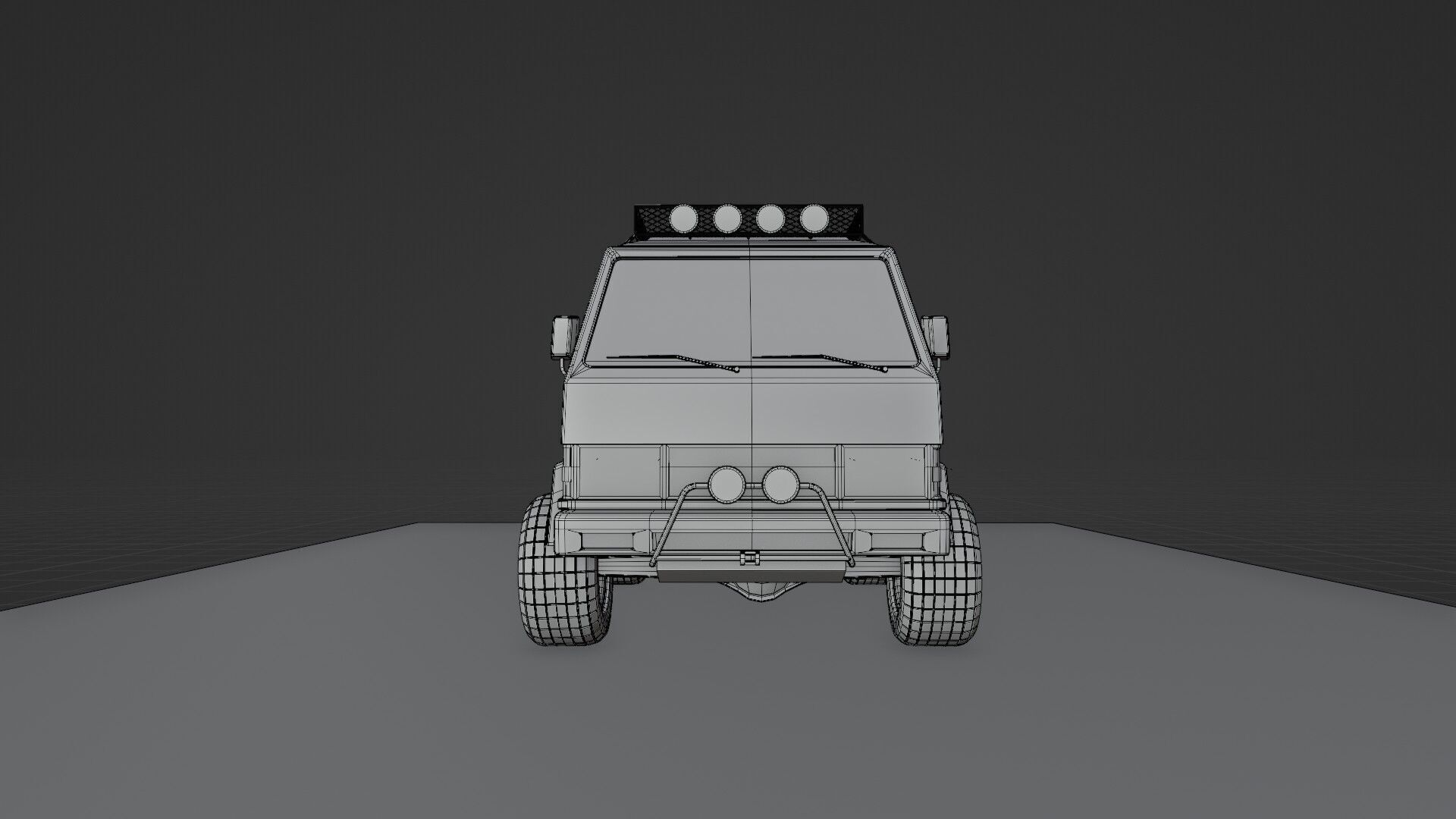 4 X 4 van 3D model_14