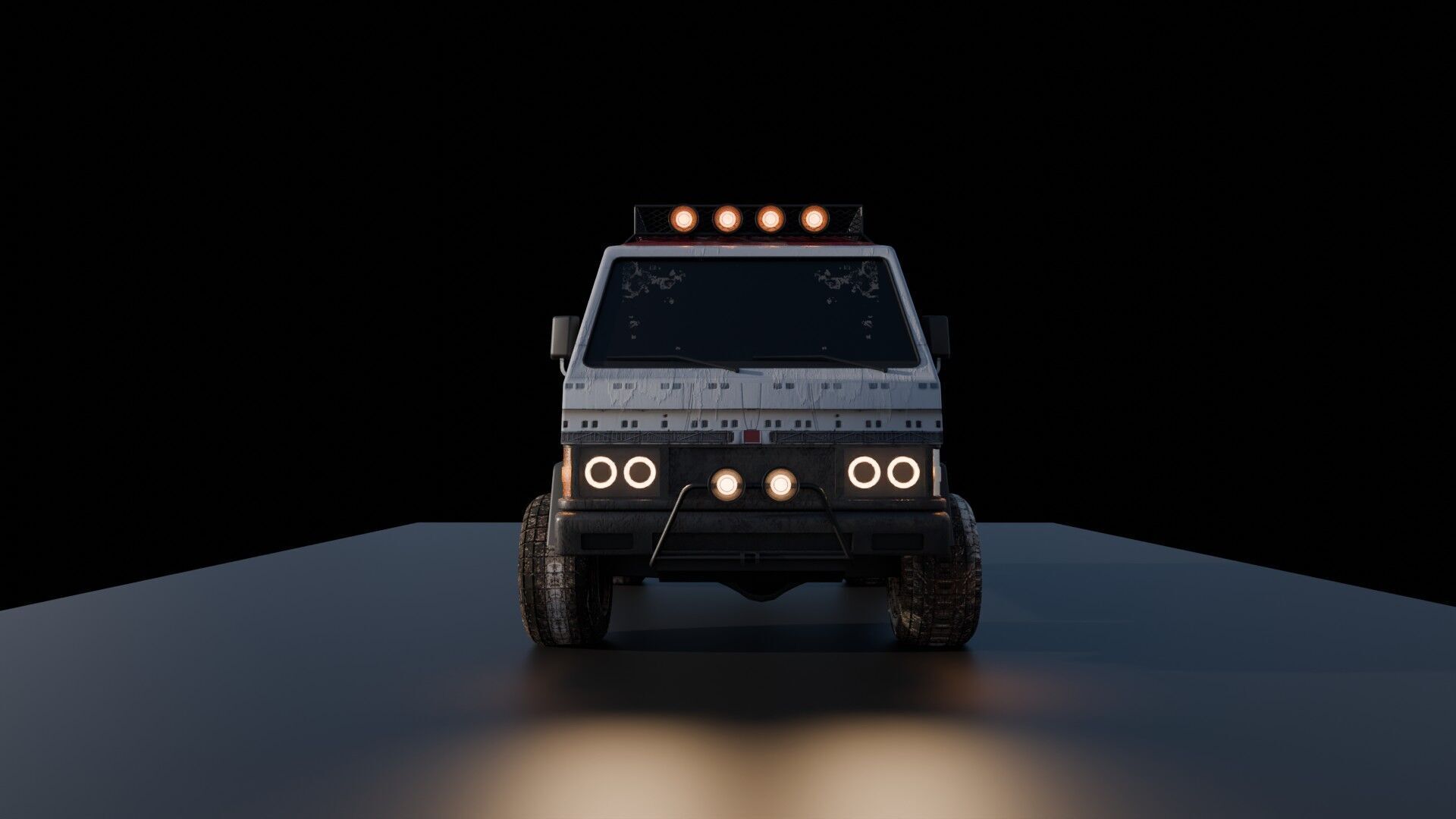 4 X 4 van 3D model_4