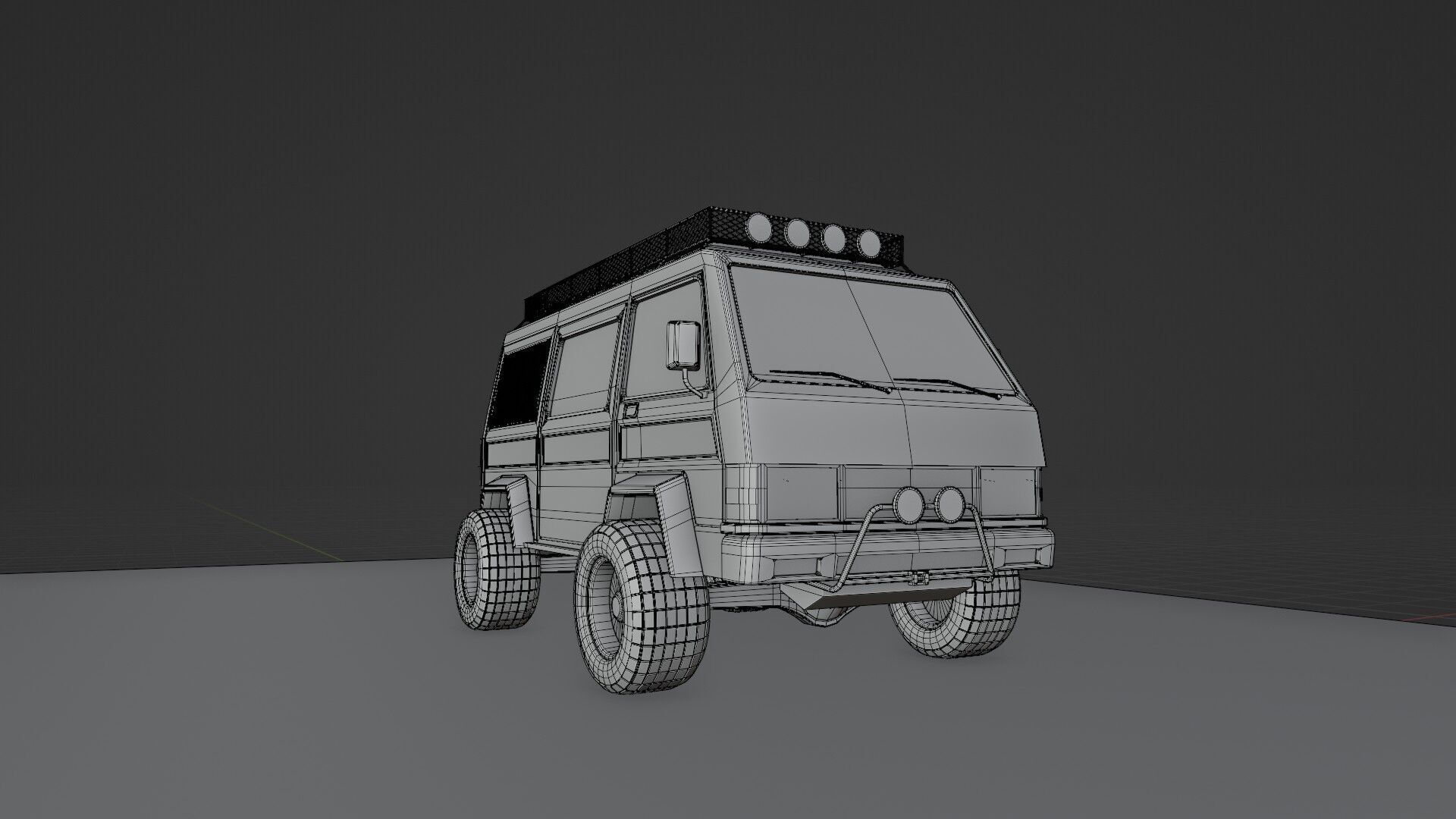 4 X 4 van 3D model_10