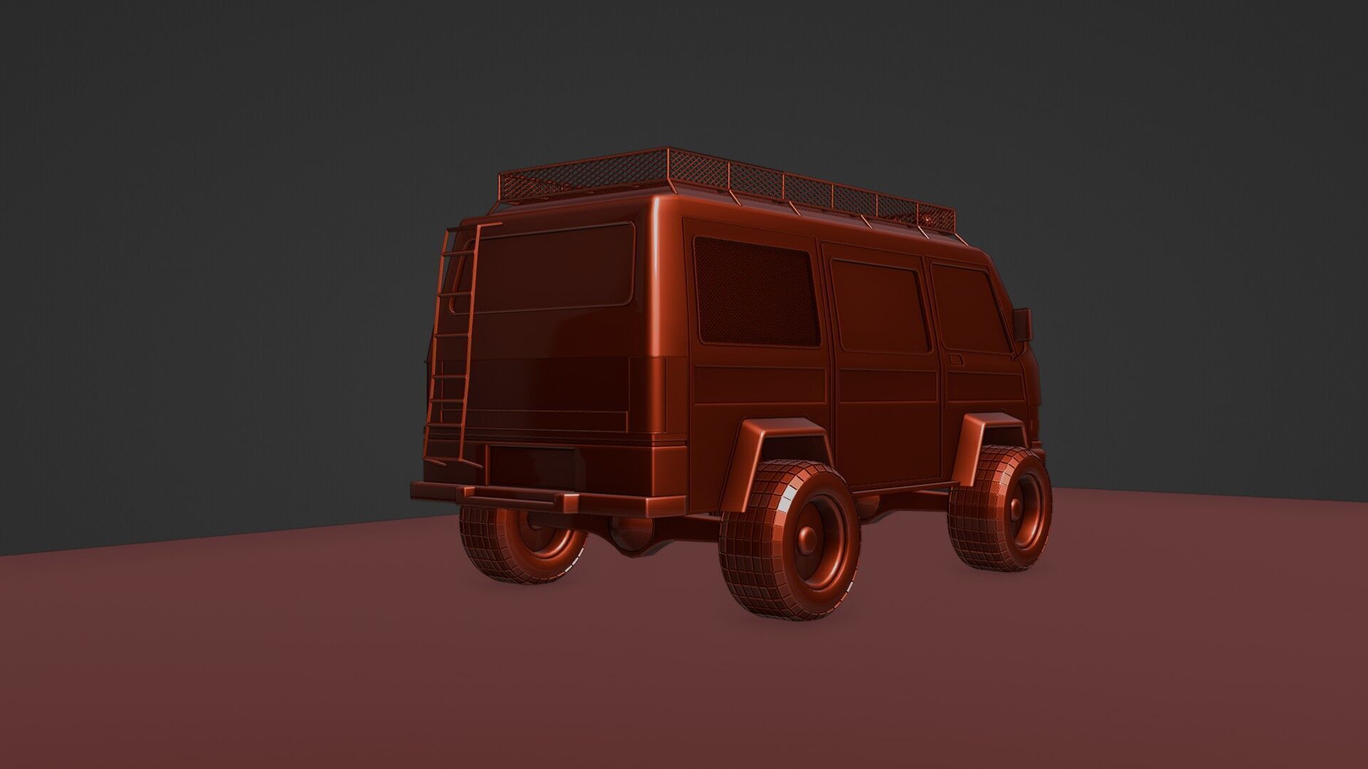 4 X 4 van 3D model_22