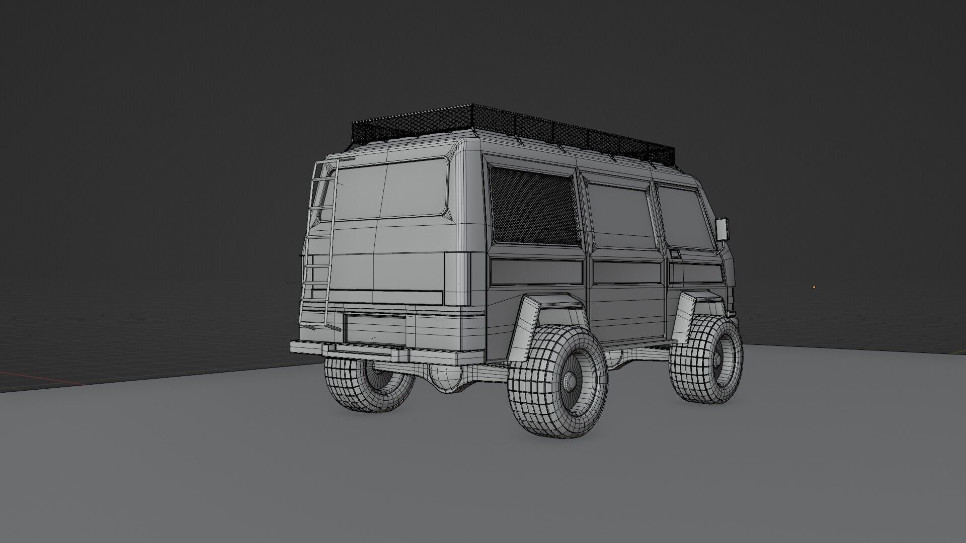 4 X 4 van 3D model_12