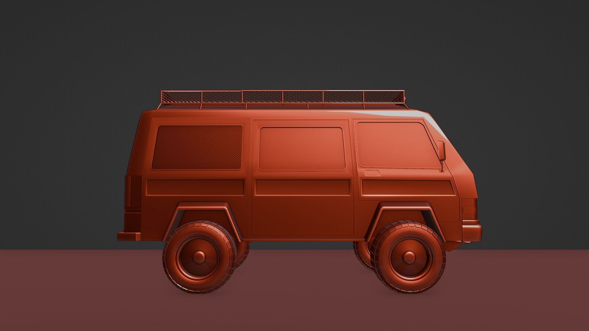 4 X 4 van 3D model_21