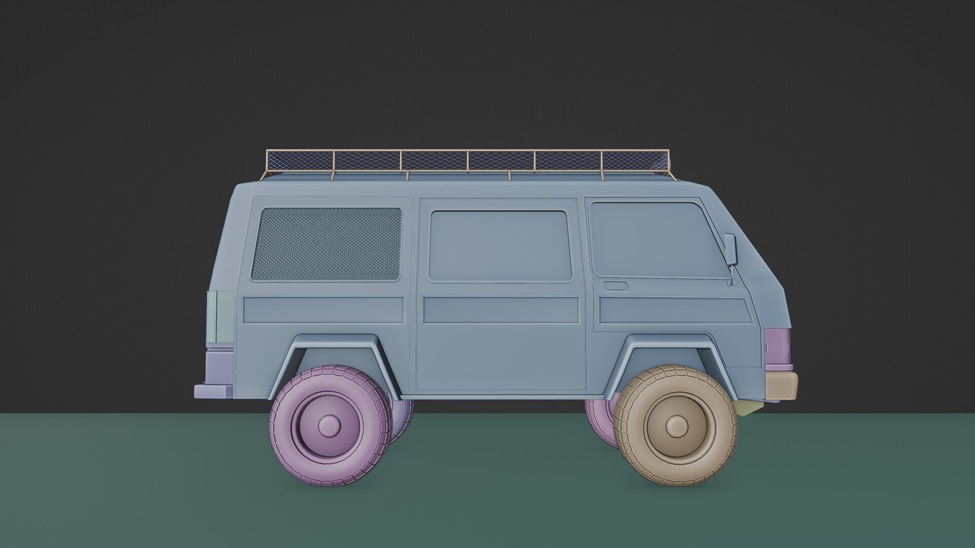 4 X 4 van 3D model_16
