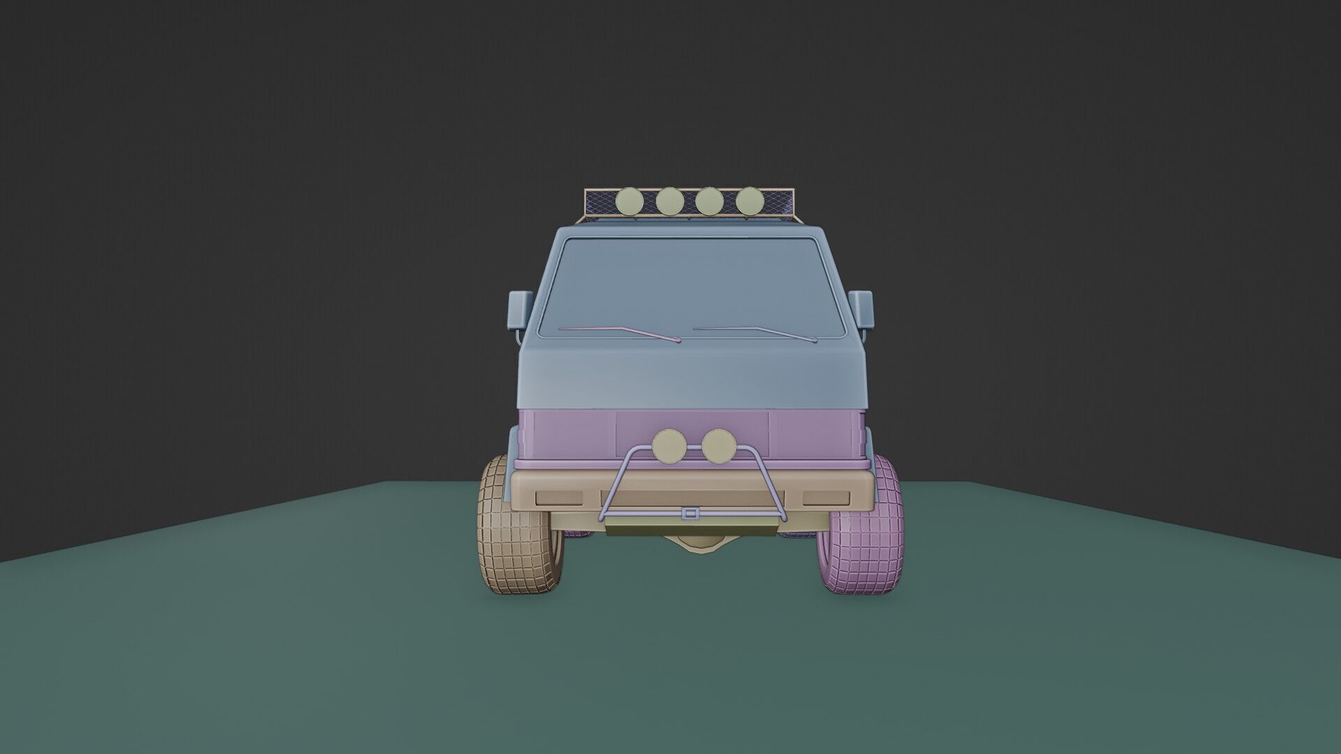 4 X 4 van 3D model_19