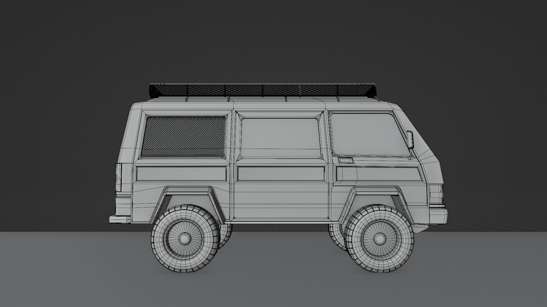 4 X 4 van 3D model_11