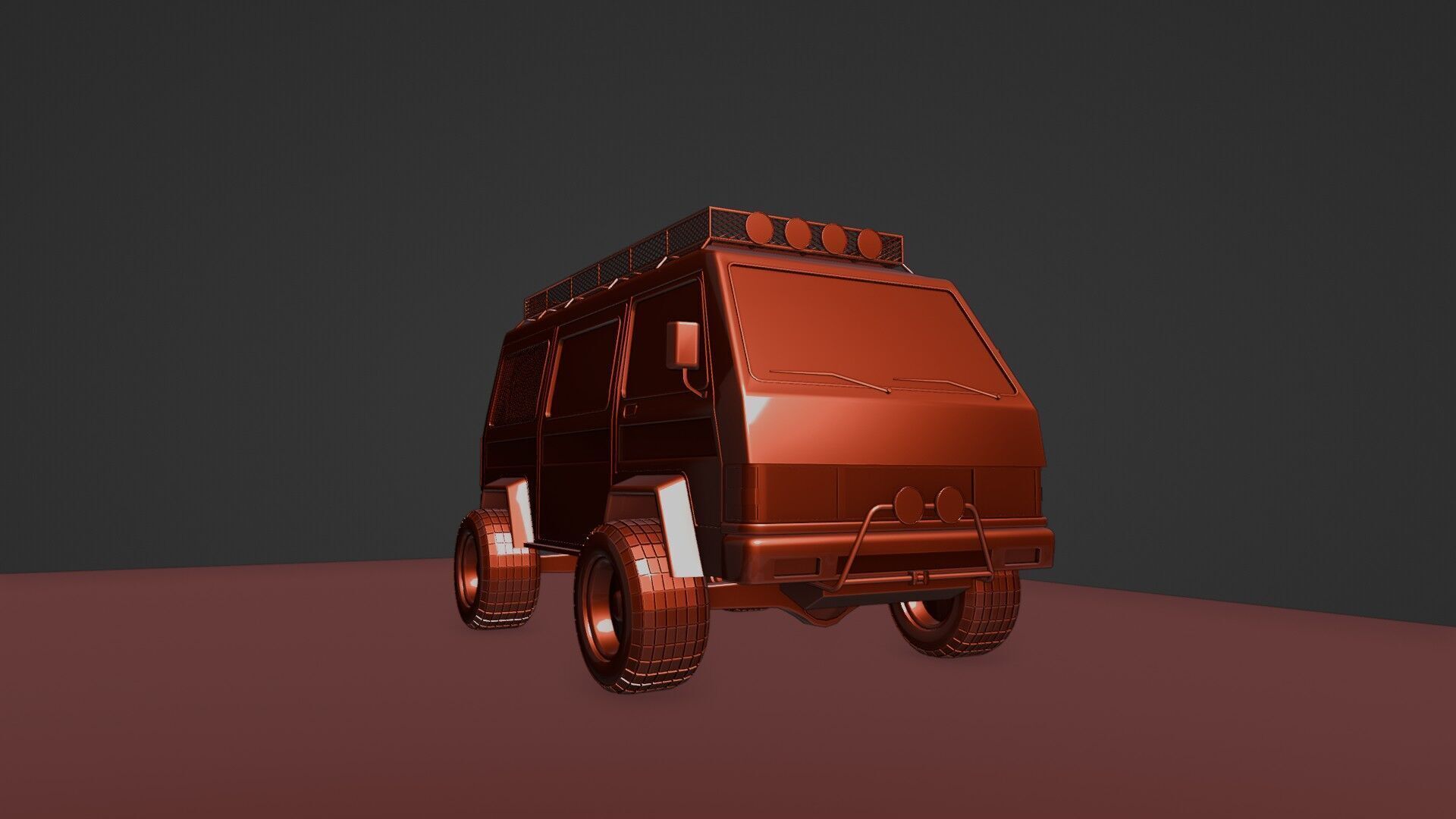4 X 4 van 3D model_20