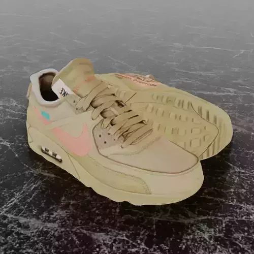OFF WHITE X NIKE AIR MAX 90 THEN TEN 3D SHOES