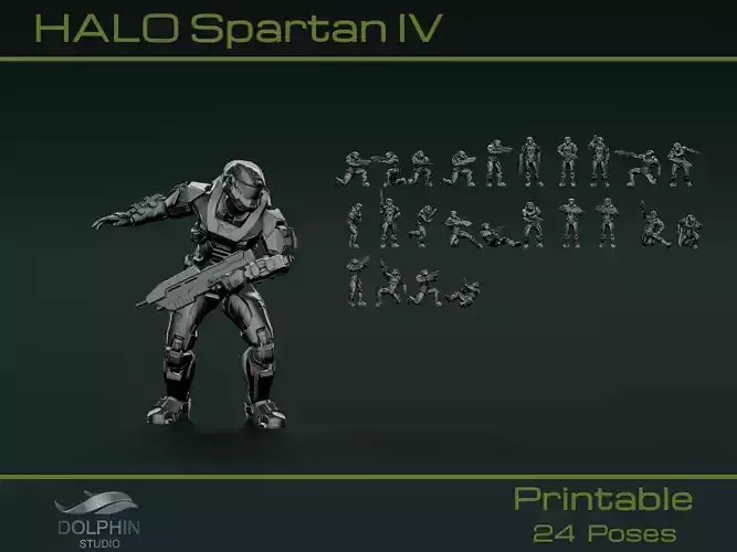 Halo Spartan IV 3D model Halo Spartan IV 3D model