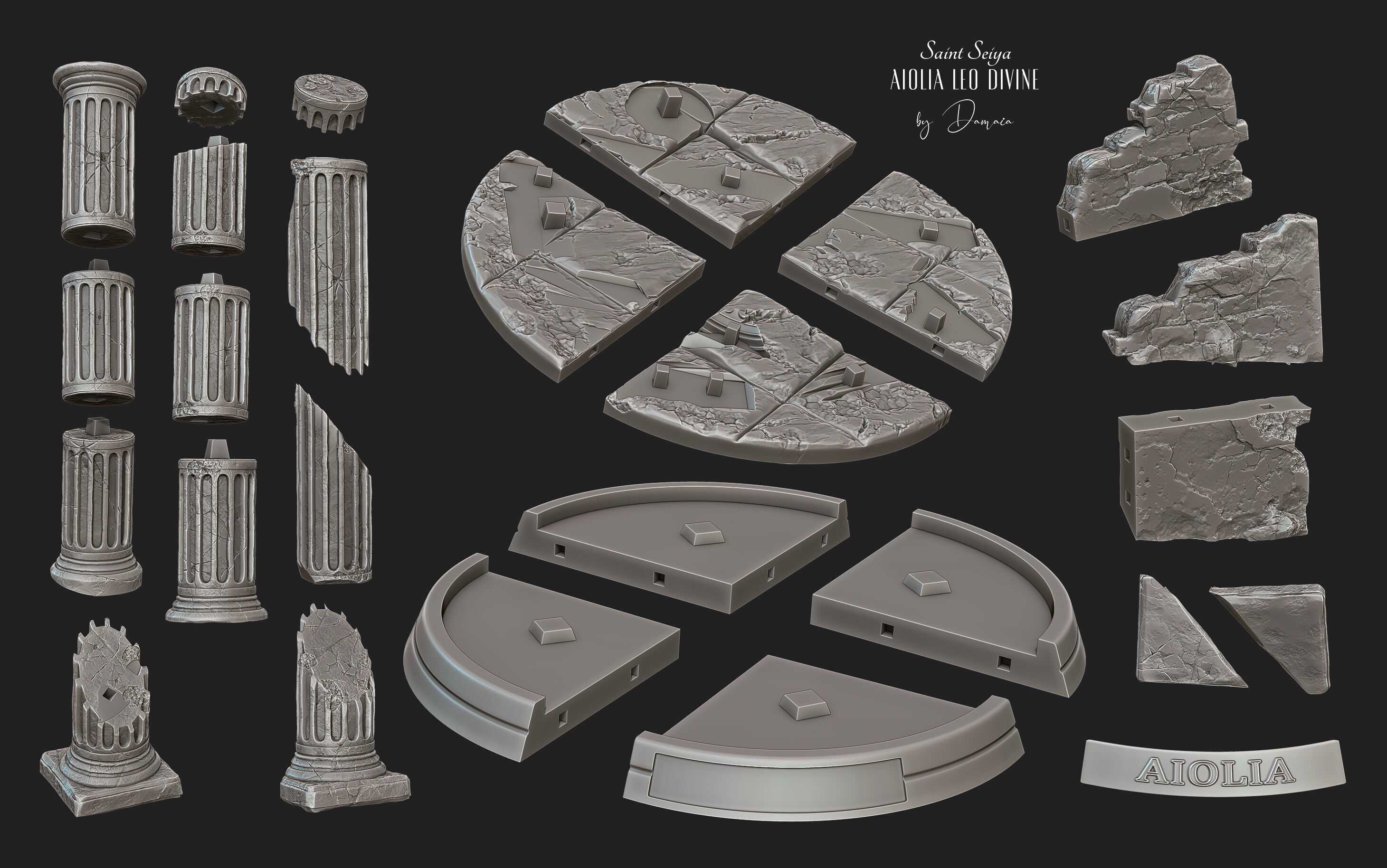 Saint Seiya - Leo Aiolia God Cloth 3D print model_4