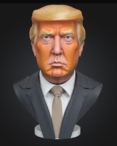 Donald Trump Bust 3D Printable Model 3D print model