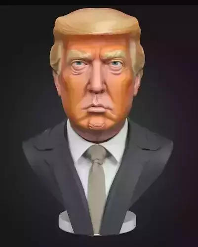 Donald Trump Bust 3D Printable Model 3D print model