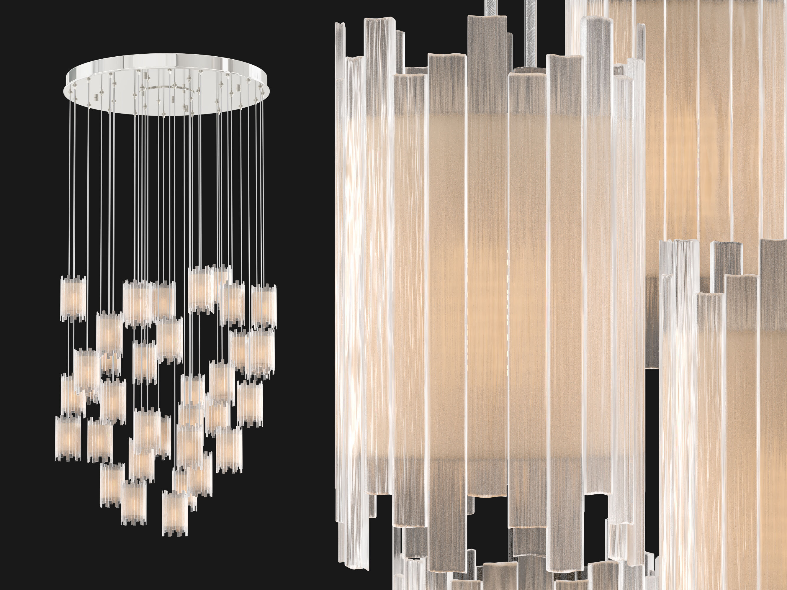 Gianna Round Chandelier 3D model_6