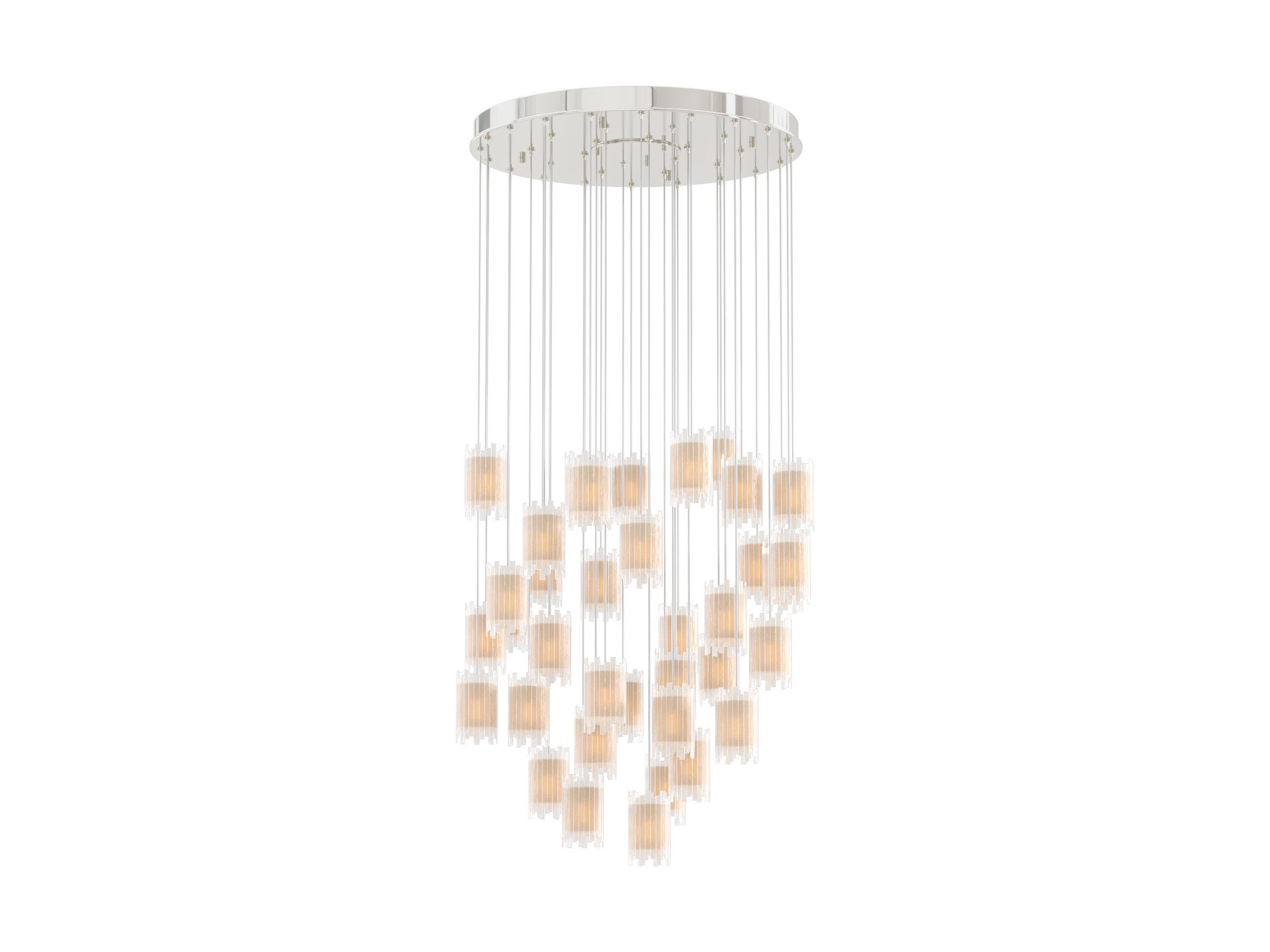 Gianna Round Chandelier 3D model_7
