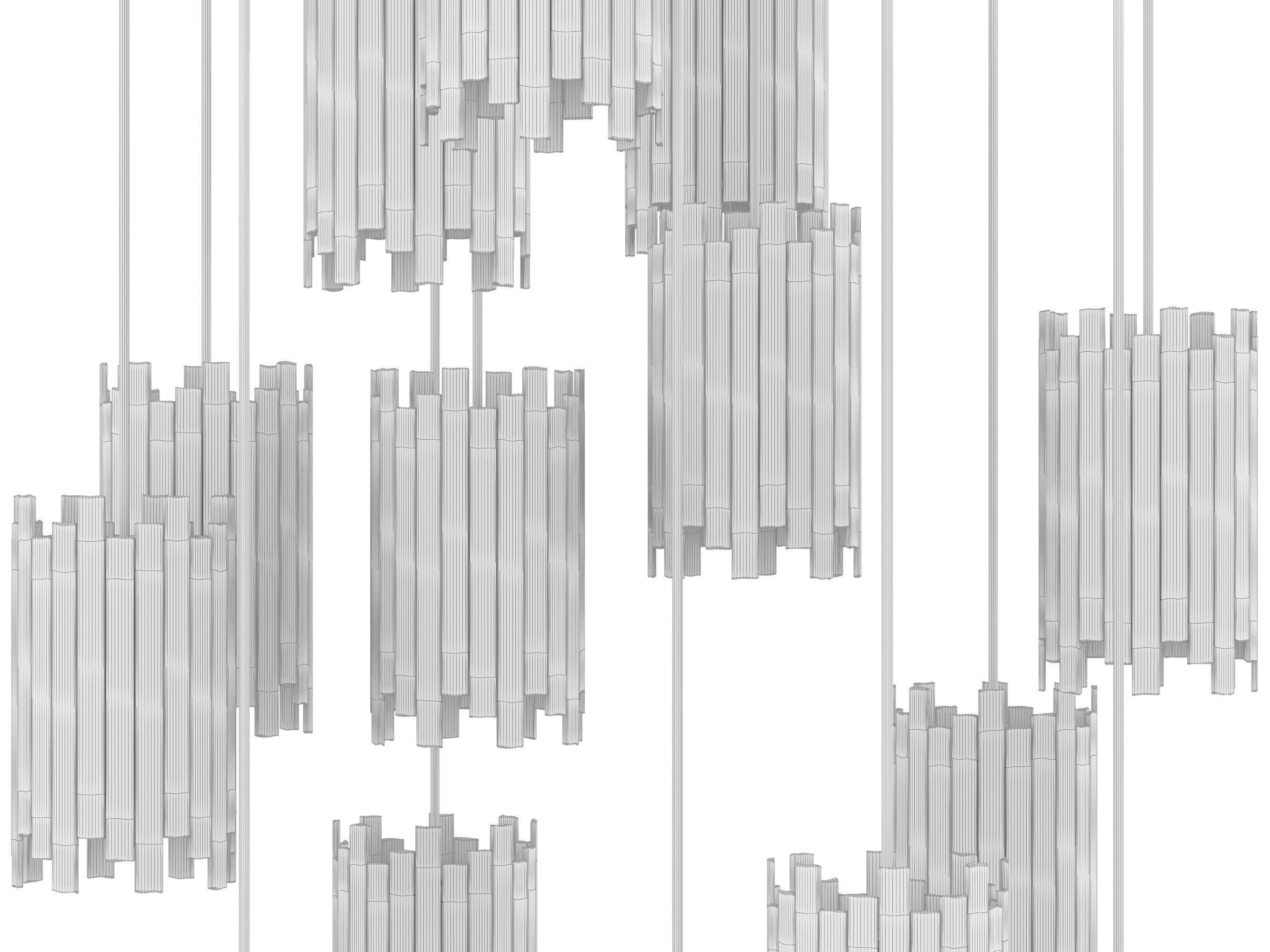 Gianna Round Chandelier 3D model_9