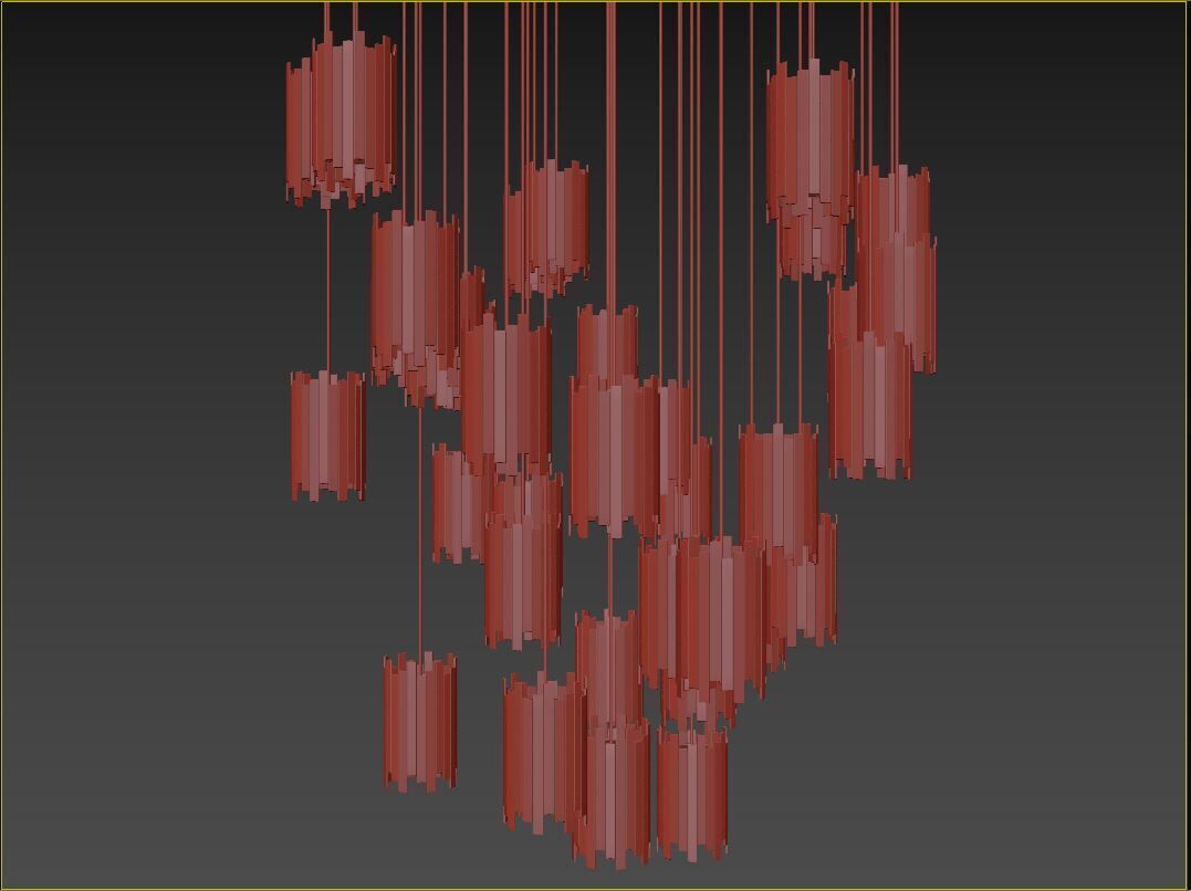 Gianna Round Chandelier 3D model_14