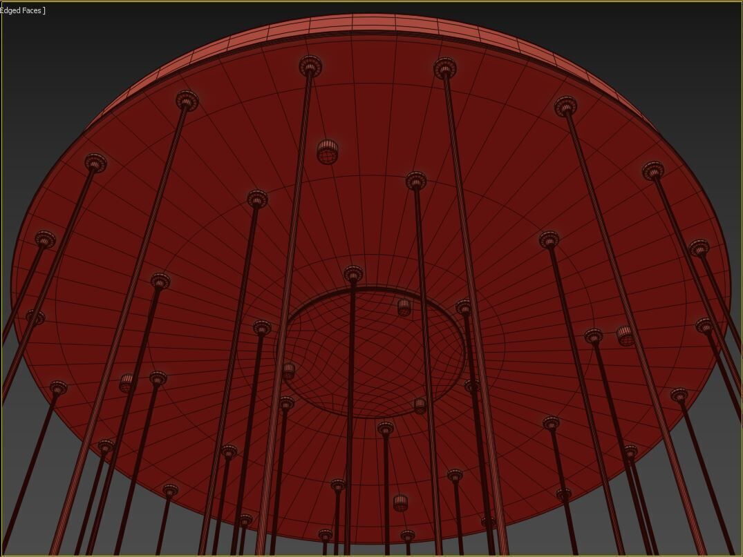 Gianna Round Chandelier 3D model_16