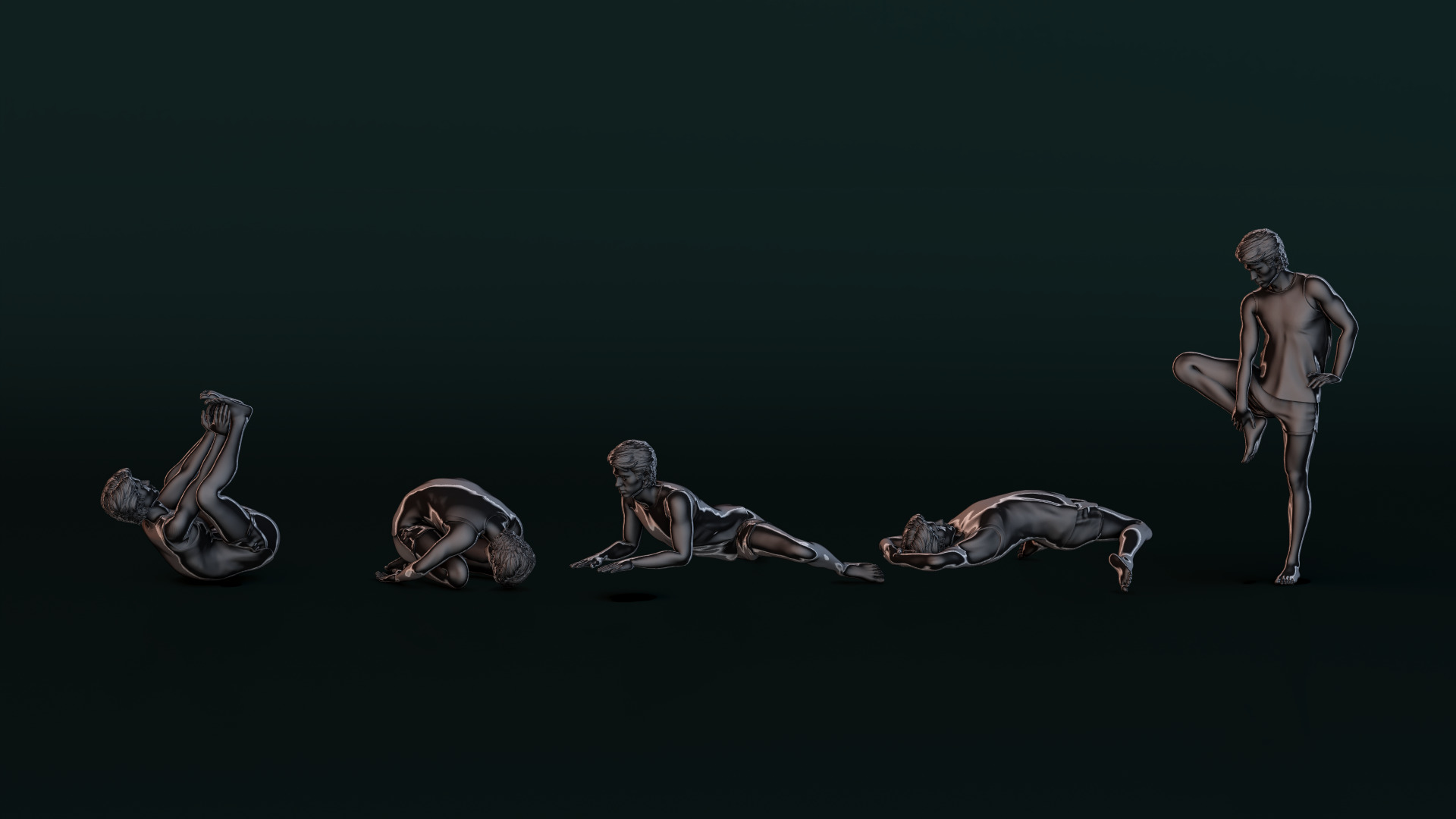 Yoga Man 01 3D model_3