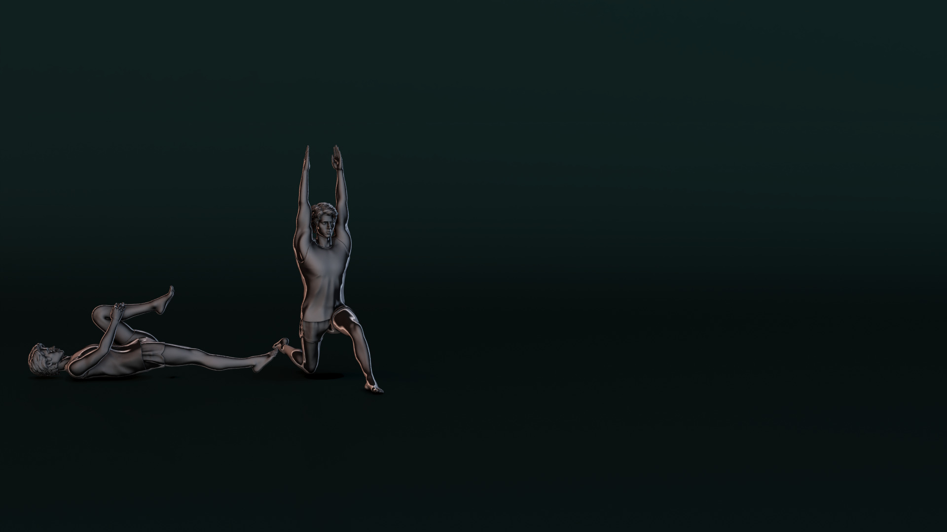 Yoga Man 01 3D model_11