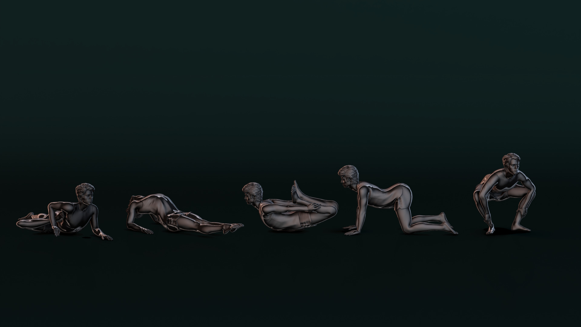 Yoga Man 01 3D model_5