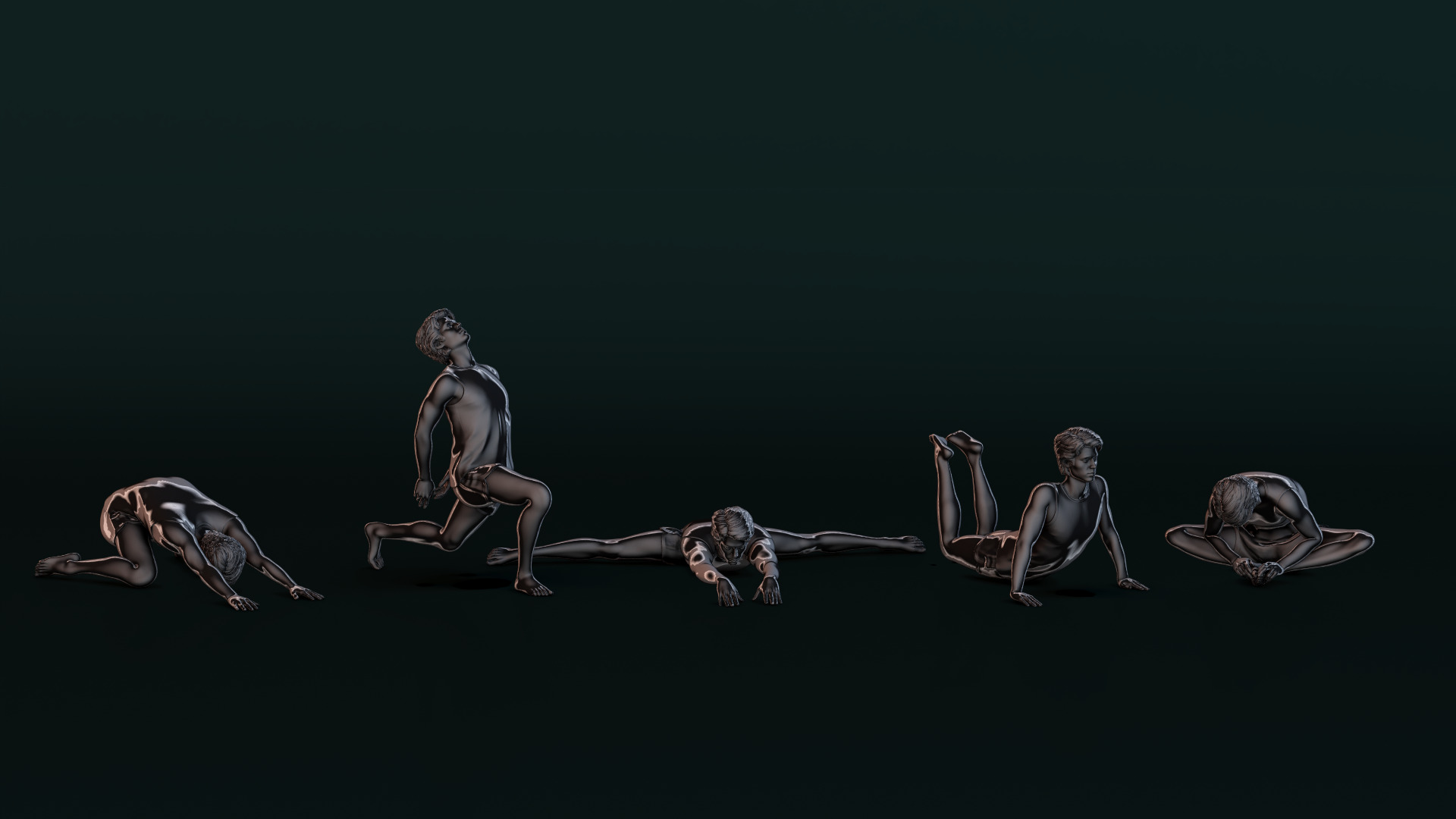 Yoga Man 01 3D model_7