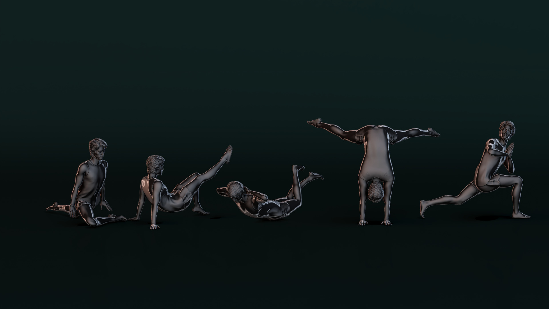 Yoga Man 01 3D model_8
