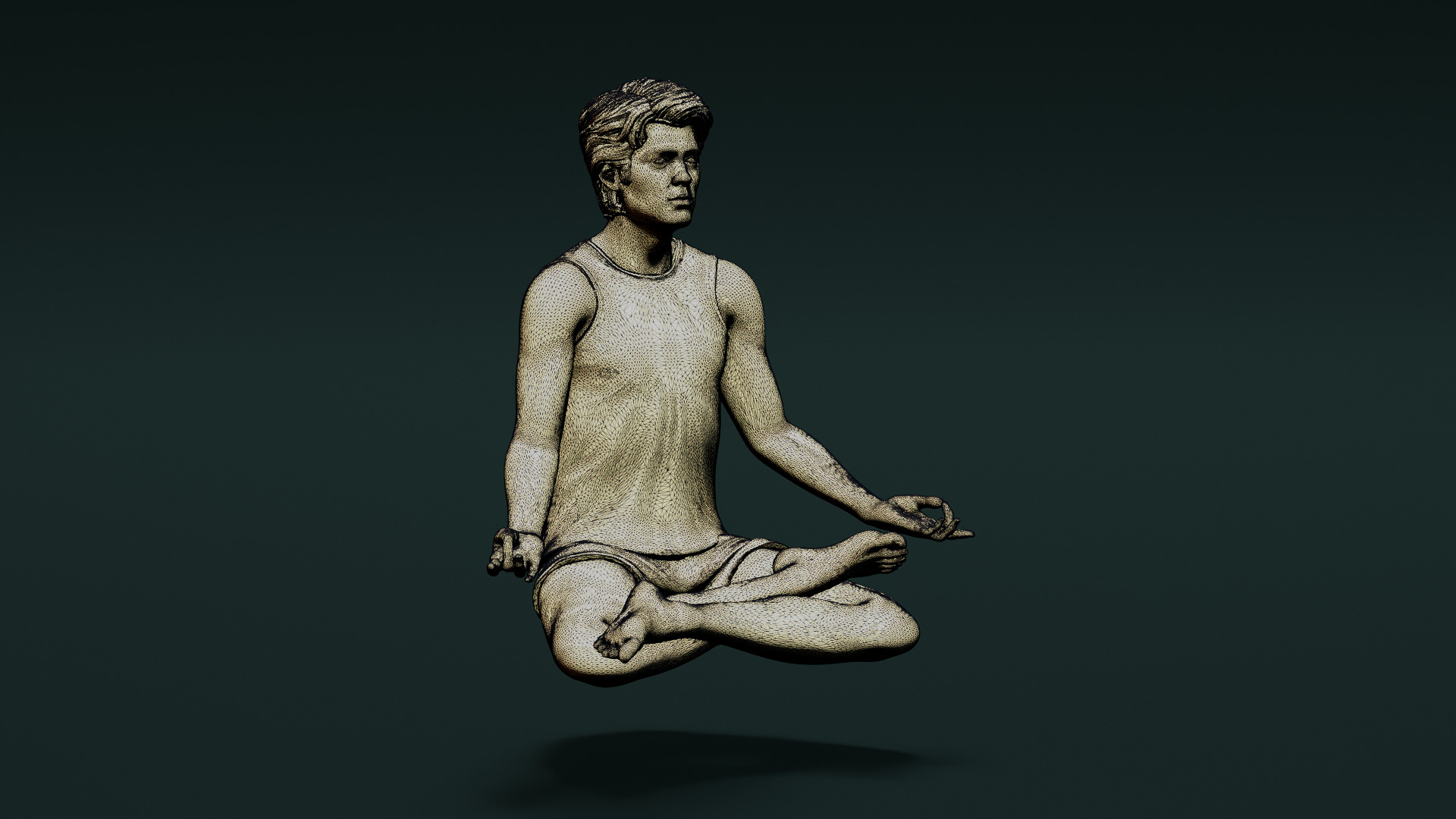 Yoga Man 02 3D model_2