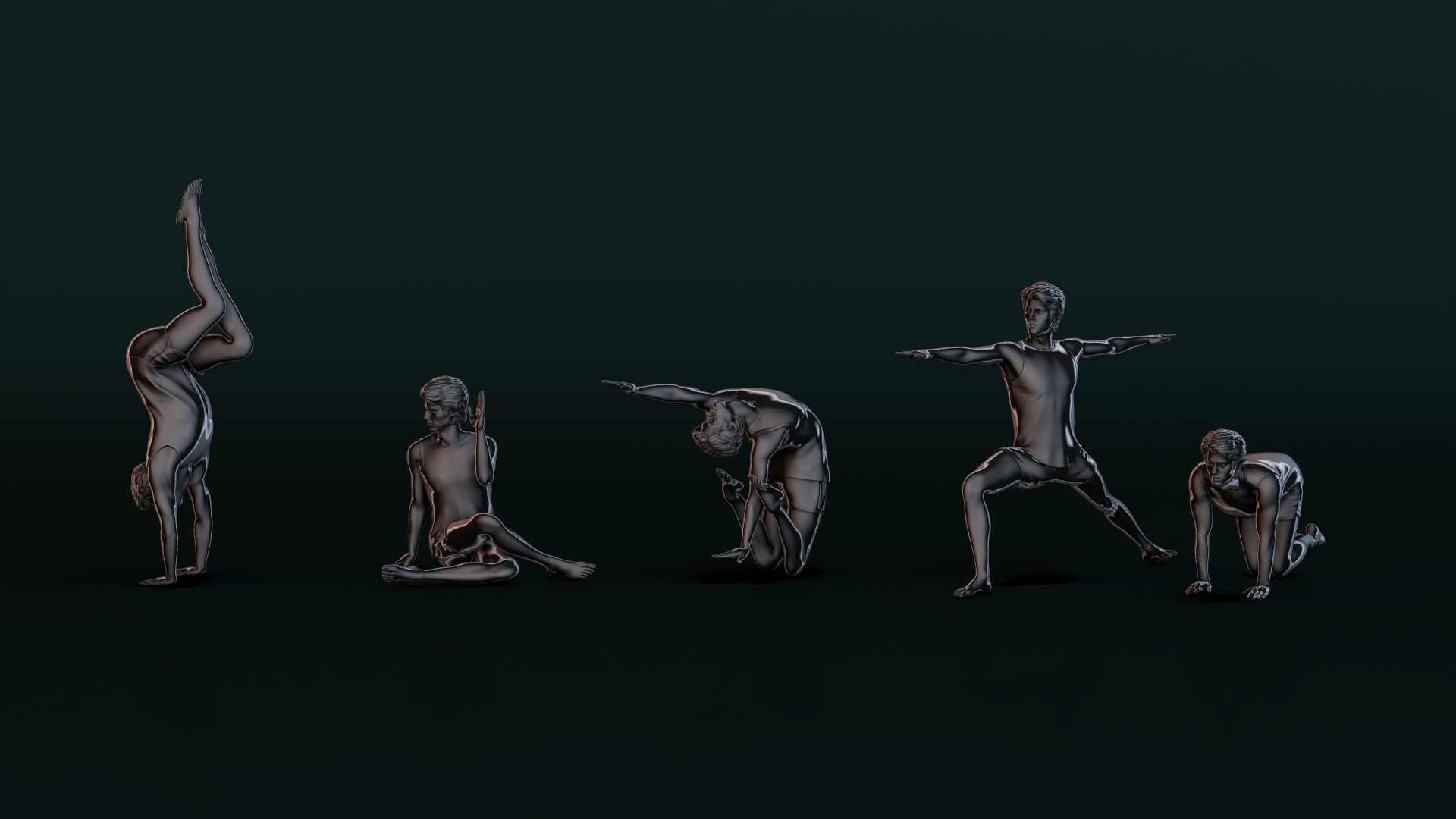 Yoga Man 02 3D model_7