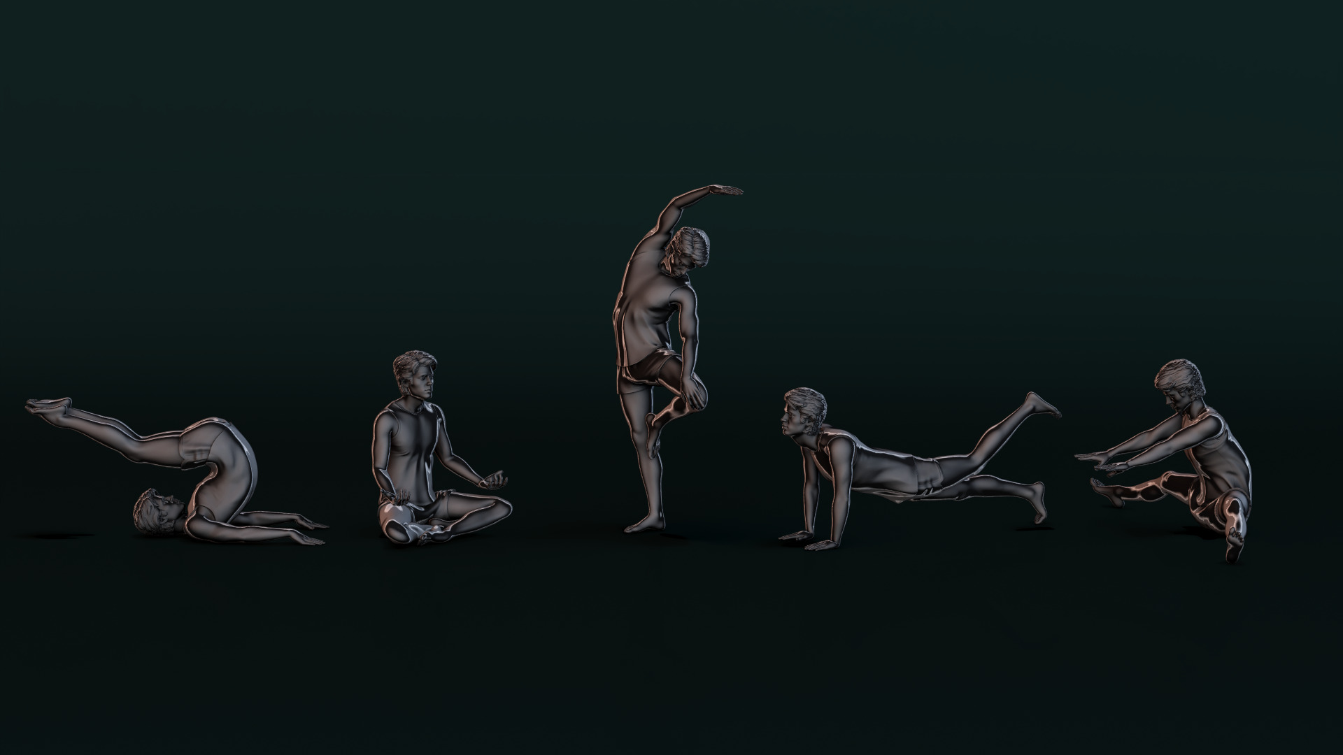Yoga Man 02 3D model_9