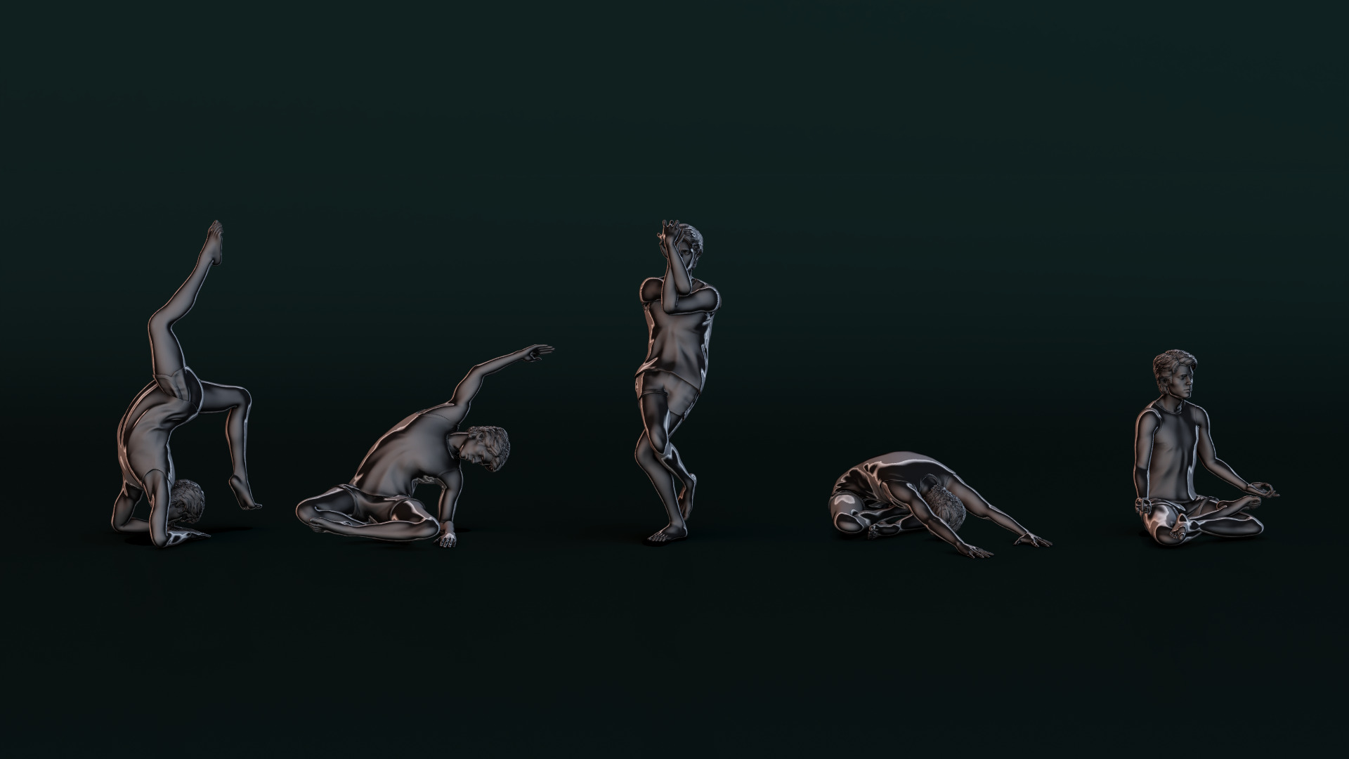 Yoga Man 02 3D model_5