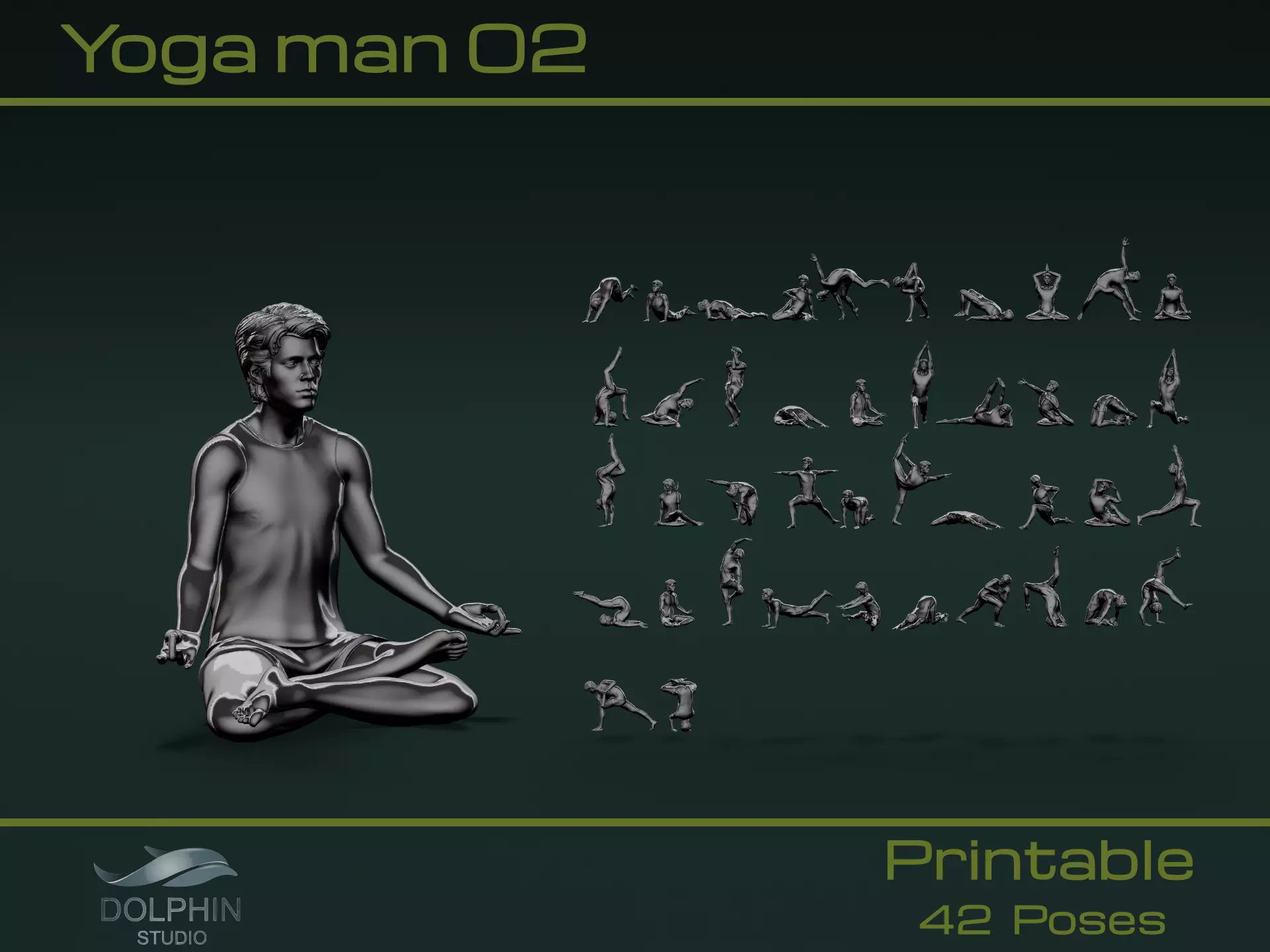 Yoga Man 02 3D model_0