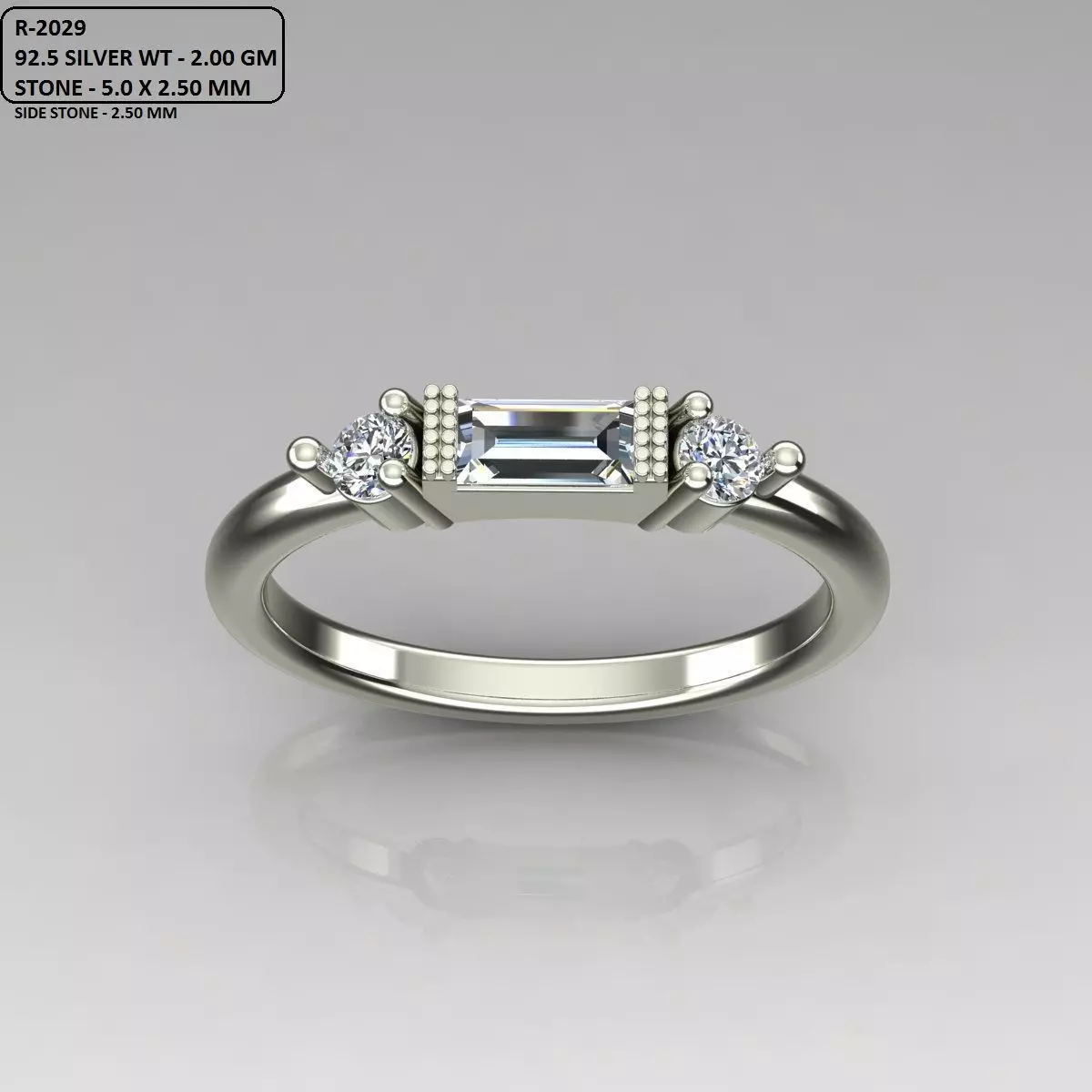 Solitaire Ring 3D print model_0