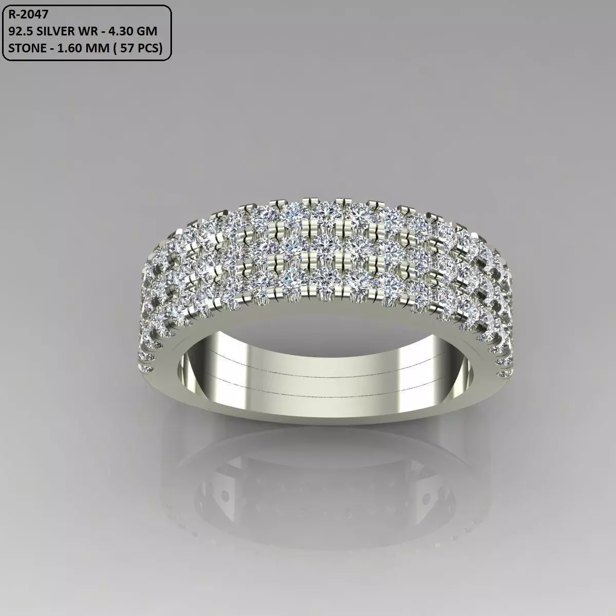 Band Ring 3D print model_0