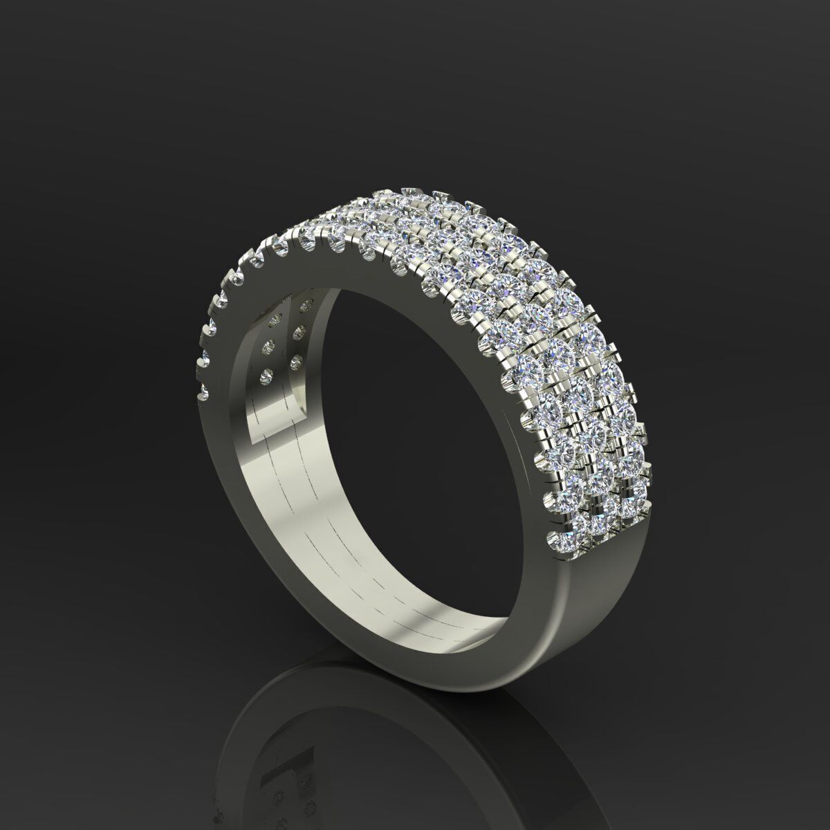 Band Ring 3D print model_1