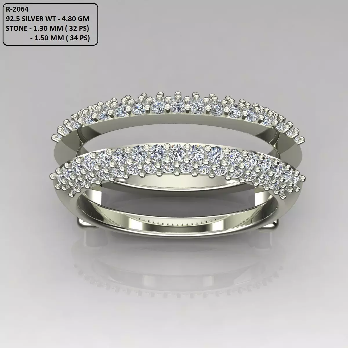 Band Ring 3D print model_0