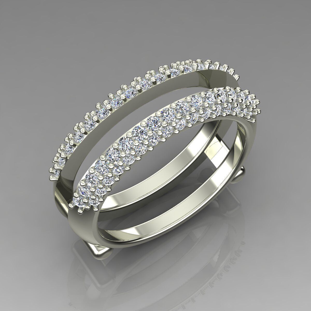 Band Ring 3D print model_2
