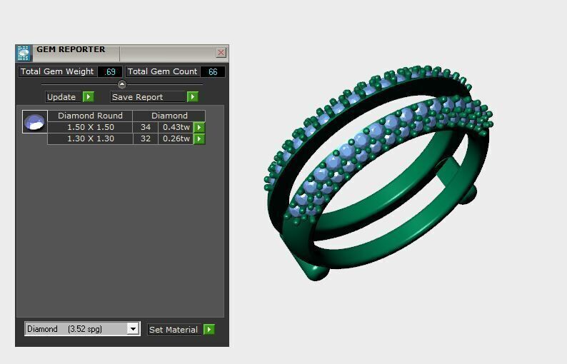 Band Ring 3D print model_3
