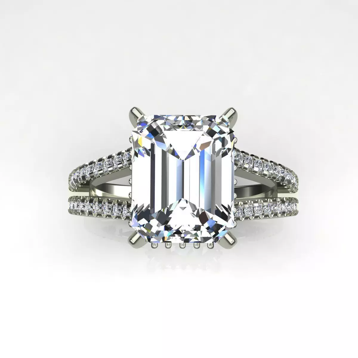 Solitaire Ring 3D print model_0