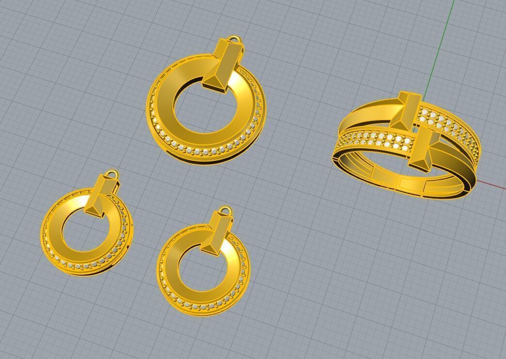 Tifani mini set 3D print model_6