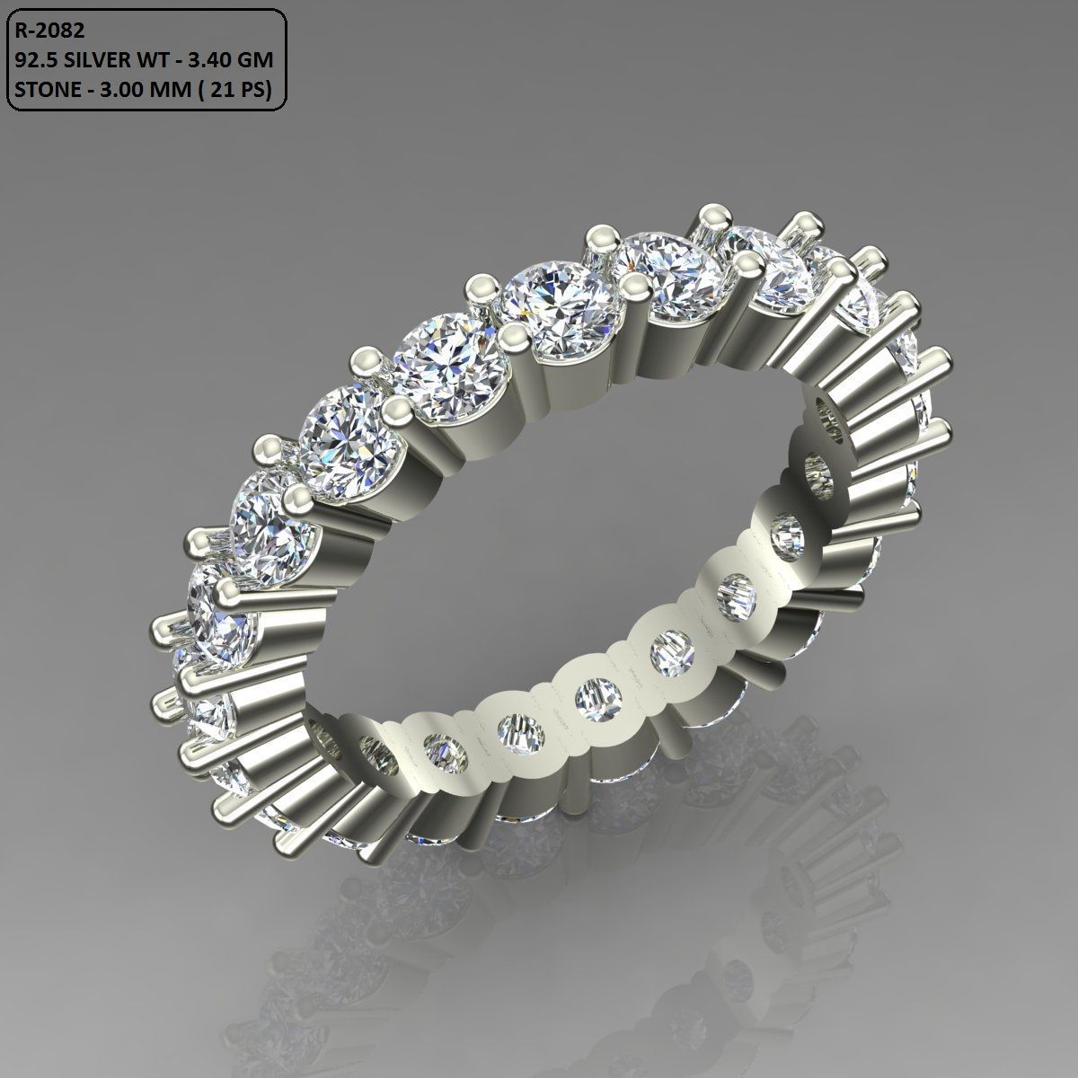 Band Ring 3D print model_1