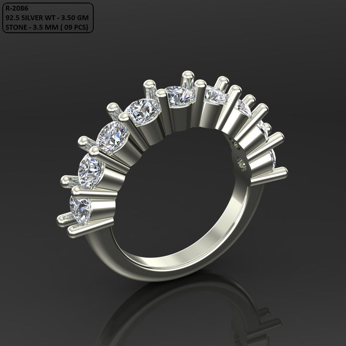 Band Ring 3D print model_1