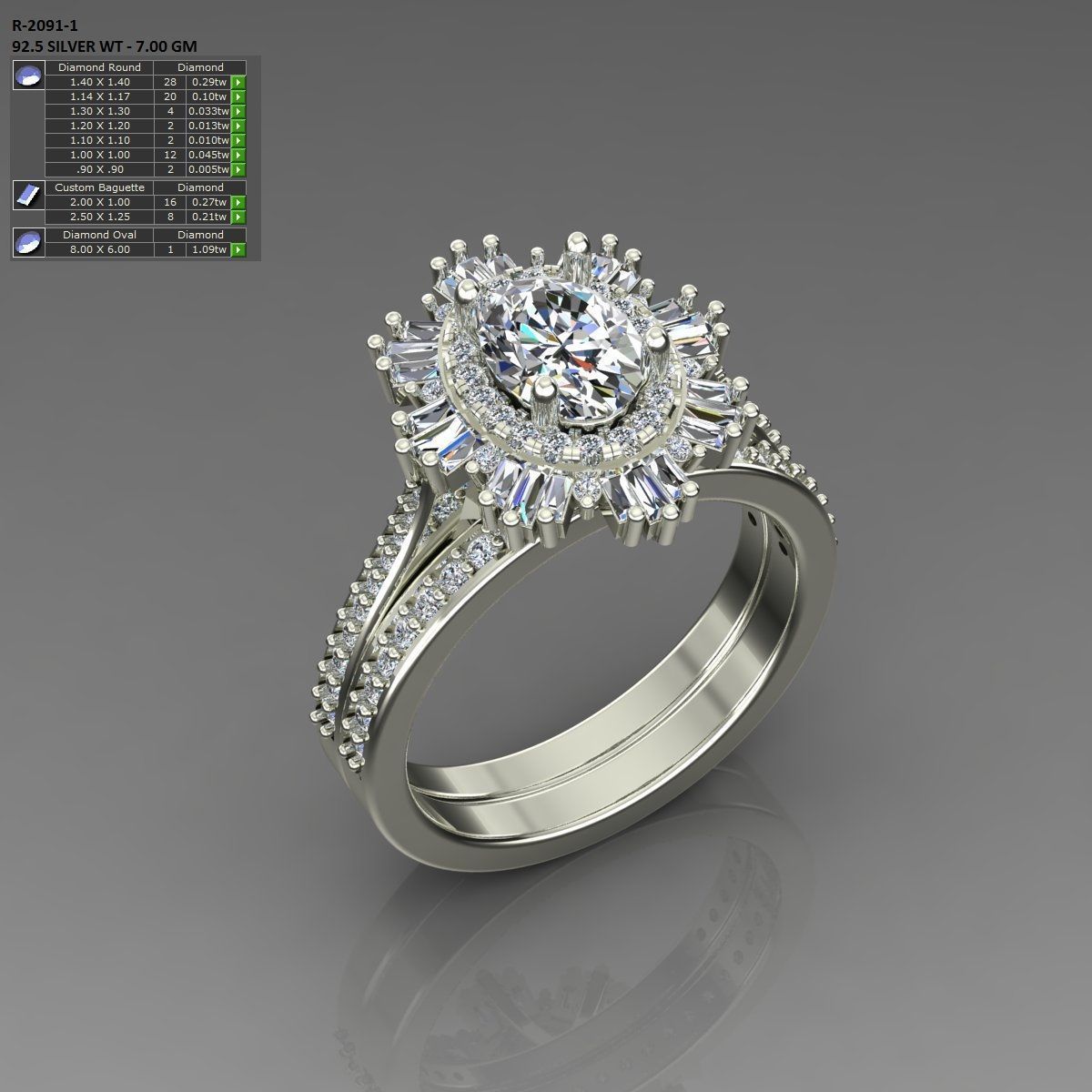 Solitaire Ring 3D print model_1