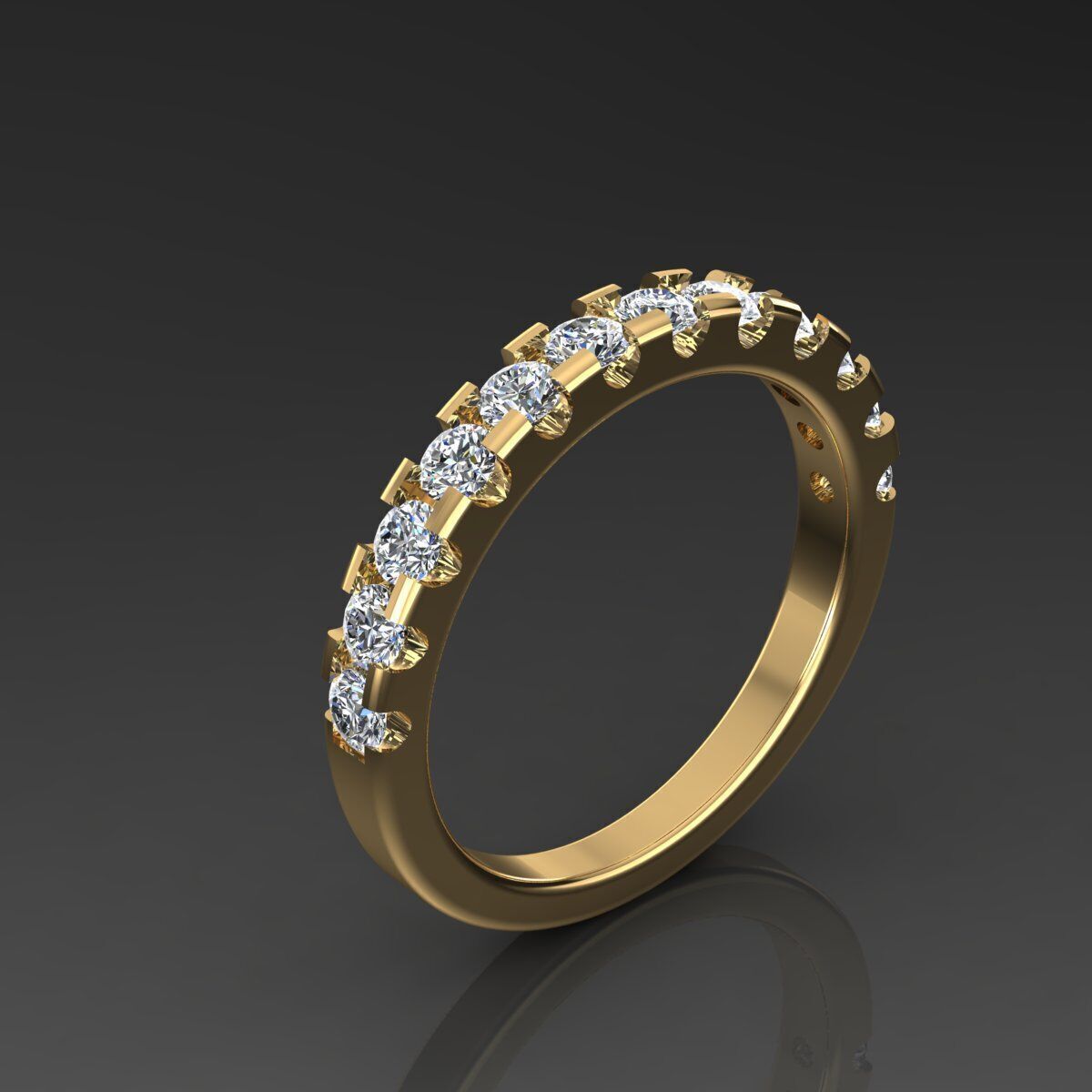Band Ring 3D print model_1
