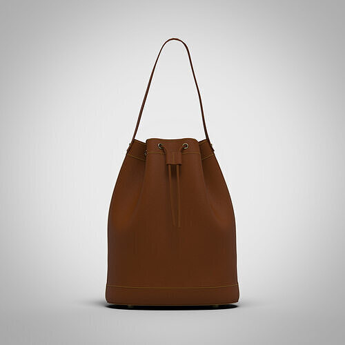 Bucket bag handbag purse Clo3d Marvelous Designer 3D model