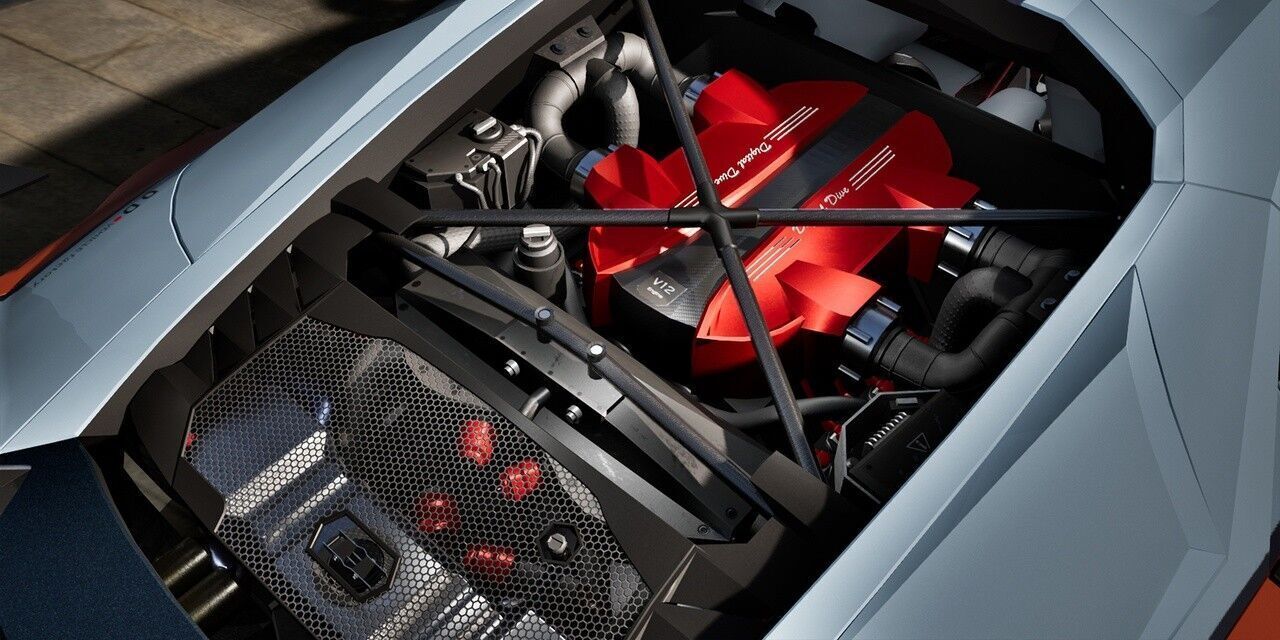 Supercar Concept Model Low-poly 3D model_3