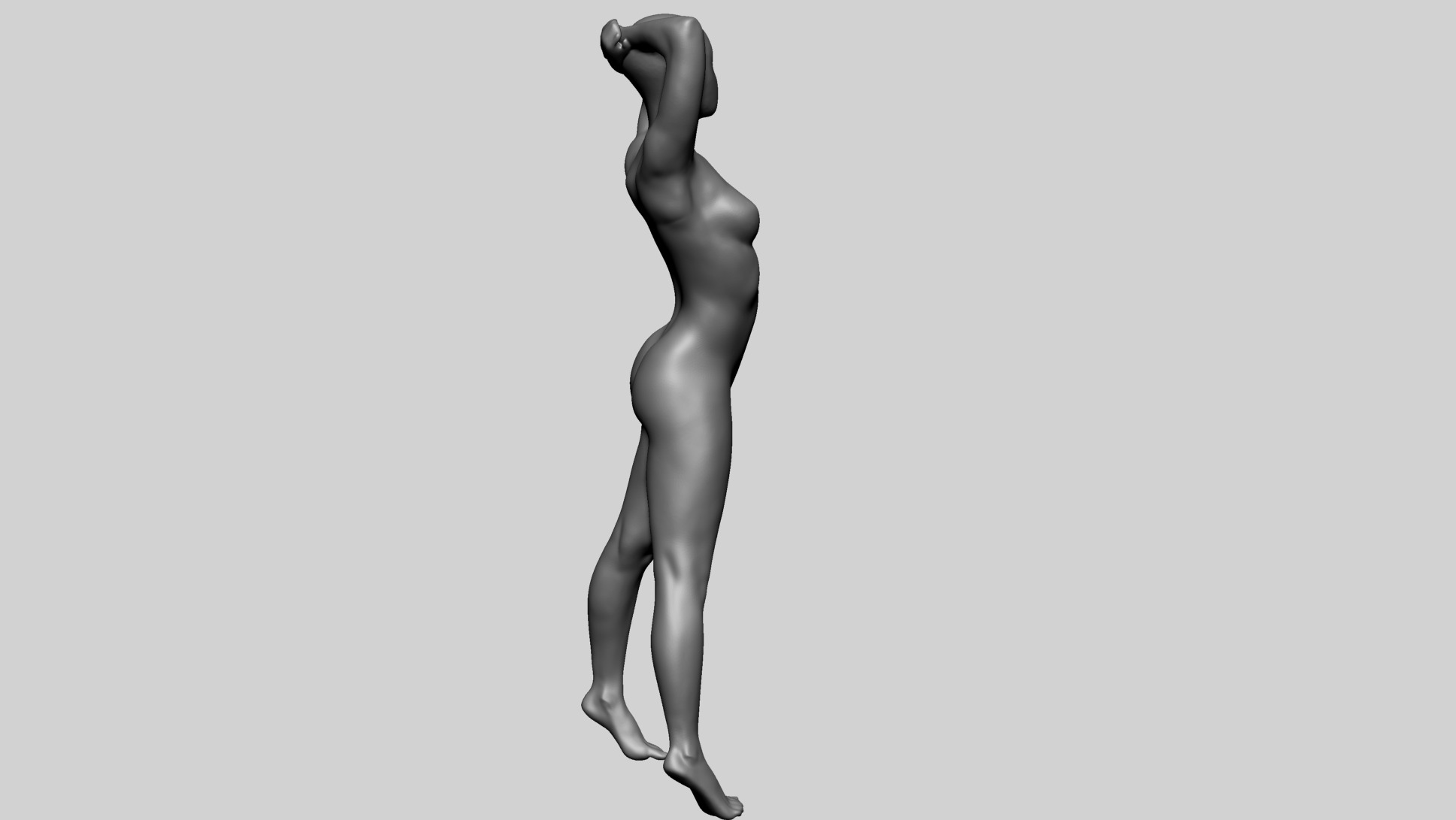 Female Pose Study 3D model_6