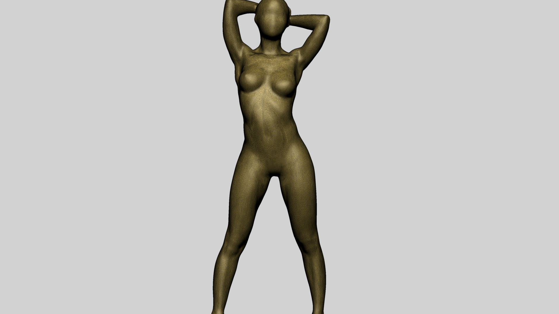 Female Pose Study 3D model_11