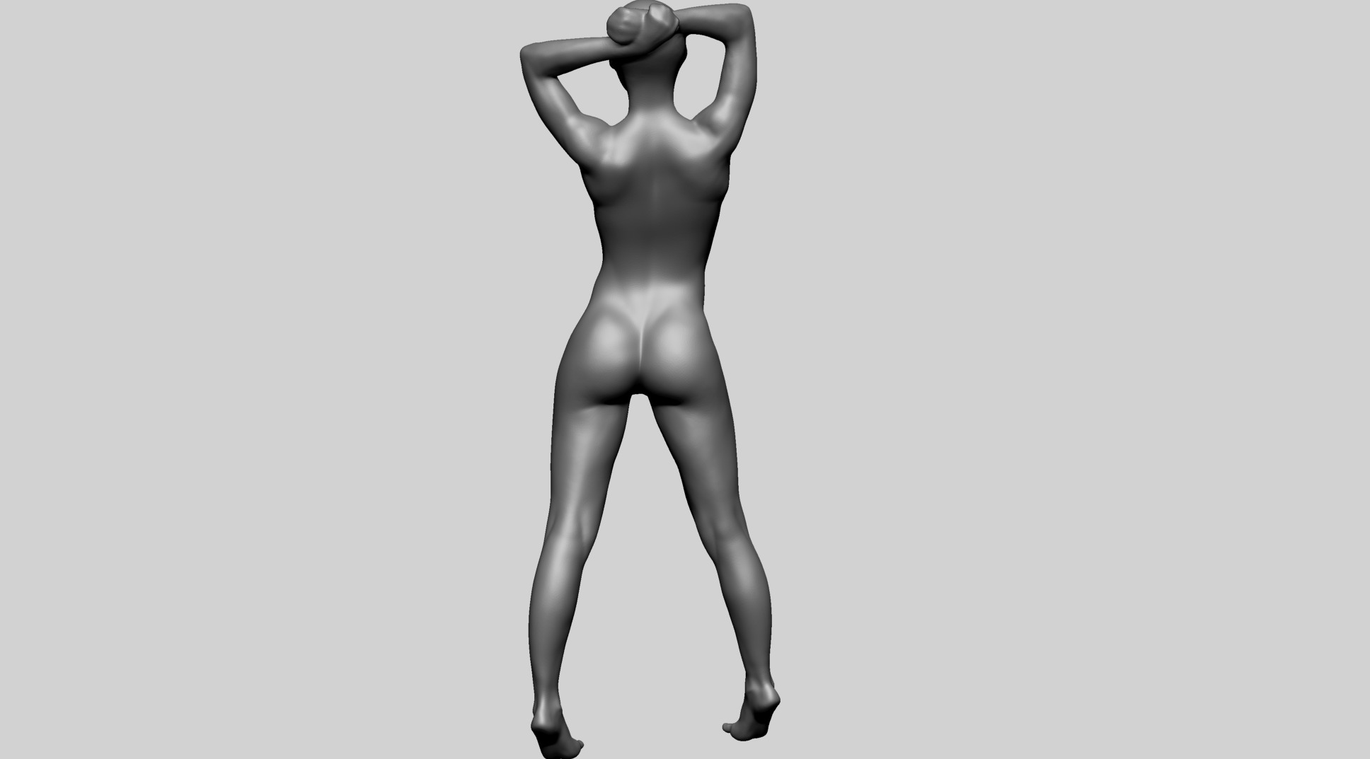 Female Pose Study 3D model_7