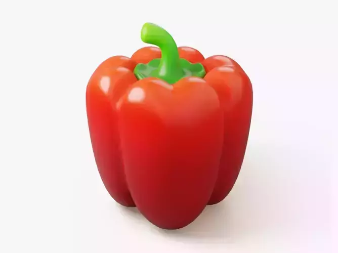 Stylized Sweet Bell Pepper